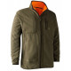 Giacca in pile reversibile verde e arancio alta visibilità mod. Gamekeeper Deerhunter