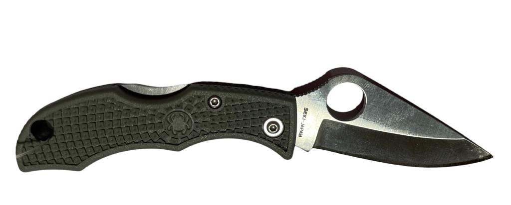 Coltellino tascabile Spyderco grigio modello Ladybug - Armeria Metelli