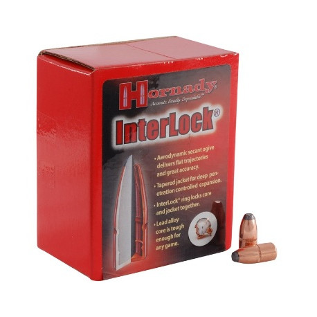 Palle Hornady InterLock calibro 30 peso 150 grani