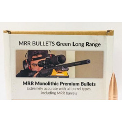 Palle monolitiche MRR Bullets calibro 30 peso 176 grani art. A-1876 GREEN LONG RANGE MRR BULLETS