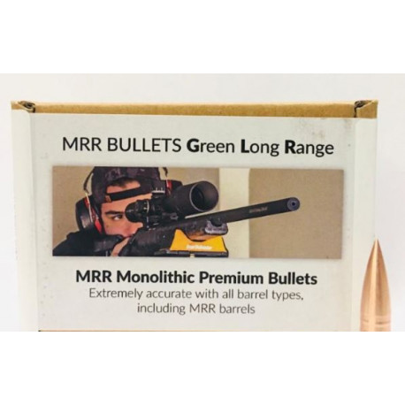 Palle monolitiche MRR Bullets calibro 30 peso 160 grani art. A-1878 GREEN LONG RANGE MRR BULLETS