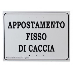 Tabella per appostamento fisso di caccia