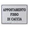 Tabella per appostamento fisso di caccia