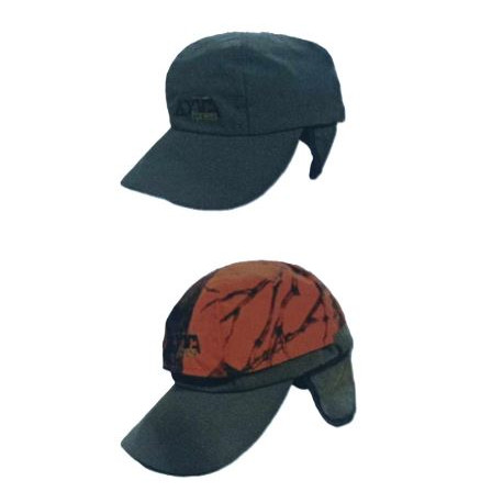 Cappello Zotta Forest verde reversibile arancio fluo con paraorecchie modello Texas art.ZFCAP0030 ZOTTA FOREST