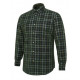 Camicia Beretta in velluto a coste verde e quadri modello Dobby art.LU911T2218071F