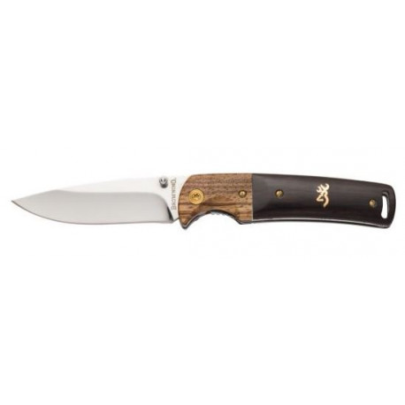 Coltello Browning chiudibile con manico in legno modello Buckmark Hunter art. 3220231 BROWNING